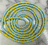 Aqua Kisses Waist beads