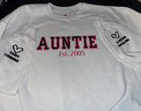 Auntie Puff Print Sweatshirts