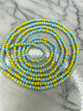 Aqua Kisses Waist beads
