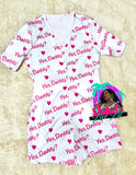 Yes Daddy Onesies white
