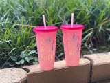 Rich Bitch Color changing cups