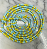 Aqua Kisses Waist beads