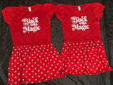 Black Girl Magic Poka Dot Dress (size 4)