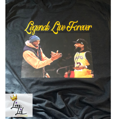 Legends Live Forever Shirt (Kobe Bryant/Nipsey Hussle)
