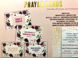 Prayer Cards White florals